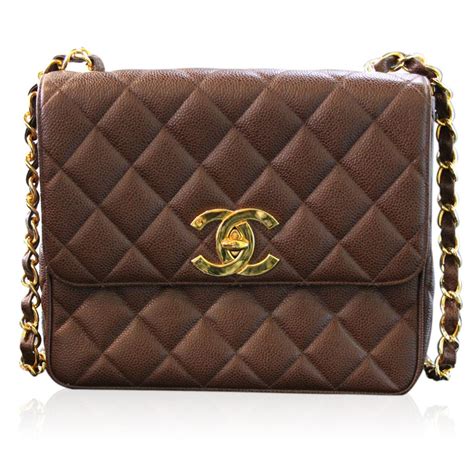 chanel brown shoulder bag|authentic chanel shoulder bags.